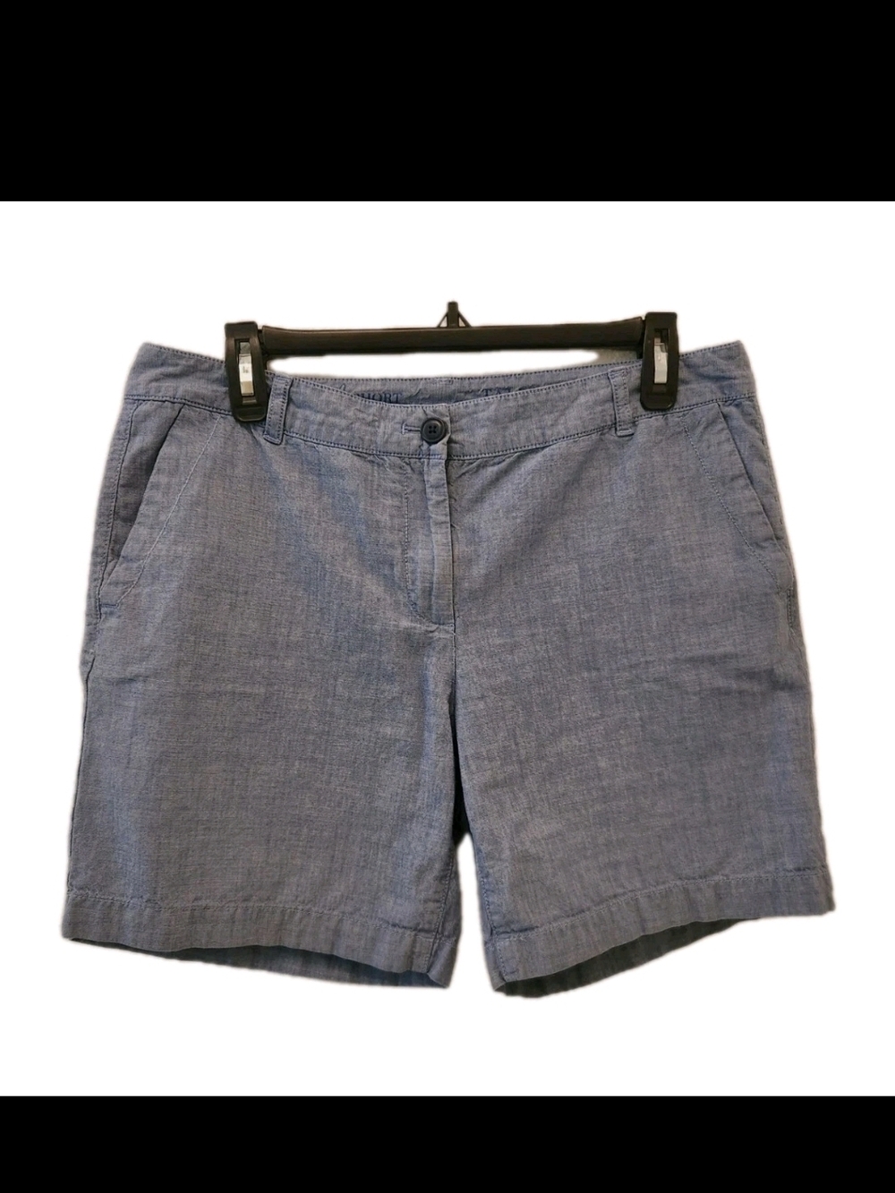 Talbots Weekend Chambray Chino Shorts Women's Sz 8